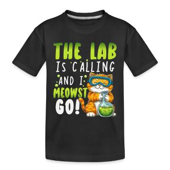 Scientifiques Sciences naturelles Chimie des chats - T-shirt bio Premium Enfant - noir - Devant
