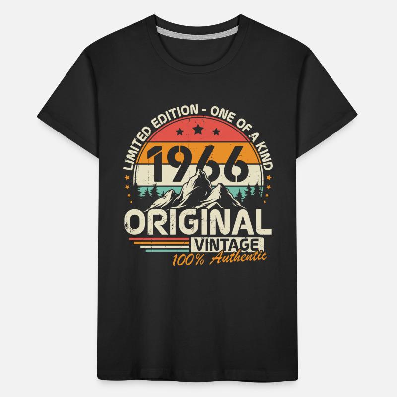 1966 Original Vintage Geburtstag Geschenk Kinder Premium Bio T-Shirt