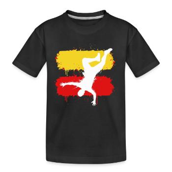 Parkour Freerunning Silhouette Sport - T-shirt bio Premium Enfant - noir - Devant