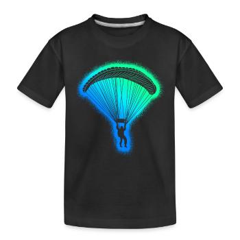 Paragliding Paragliding Men Paragliding - Kids' Premium Organic T-Shirt - black - Front