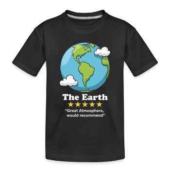The Earth - Kids' Premium Organic T-Shirt - black - Front