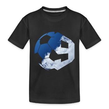 NON. 9E JOUEUR DE FOOTBALL NUMÉRO 9 FOOTBALL 9E ANNIVERSAIRE - T-shirt bio Premium Enfant - noir - Devant