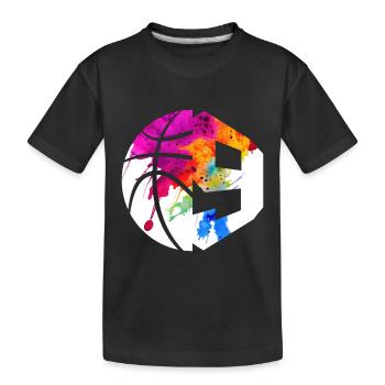 NR. 9 BASKETBALL NUMMER 9 BASKETBALL 9. GEBURTSTAG - Kinder Premium Bio T-Shirt - Schwarz - Vorne