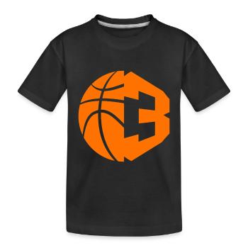 NR. 3 BASKETBALL NUMMER 3 BASKETBALL 3. GEBURTSTAG - Kinder Premium Bio T-Shirt - Schwarz - Vorne