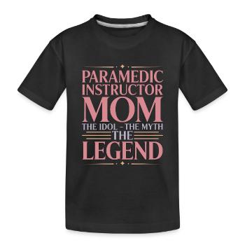 Instructrice paramédic Maman L’idole L’Instructeur EMS - T-shirt bio Premium Enfant - noir - Devant