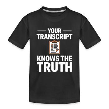 Secrétaire d’école Secrétariat de bureau de l’administration - T-shirt bio Premium Enfant - noir - Devant