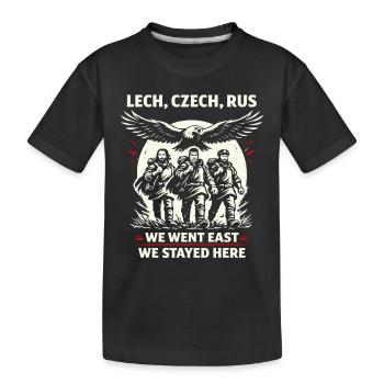 Lech Tchèque Rus' Origines slaves Légende - T-shirt bio Premium Enfant - noir - Devant