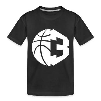 NR. 3 BASKETBALL NUMMER 3 BASKETBALL 3. GEBURTSTAG - Kinder Premium Bio T-Shirt - Schwarz - Vorne