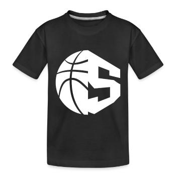 NR. 5 BASKETBALL NUMMER 5 BASKETBALL 5. GEBURTSTAG - Kinder Premium Bio T-Shirt - Schwarz - Vorne