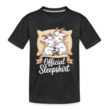 Chemise de nuit pour la nuit de chèvre - T-shirt bio Premium Enfant - noir - Devant