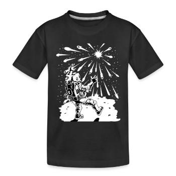 Astronaut Apocalypse-Shirt - Kinder Premium Bio T-Shirt - Schwarz - Vorne