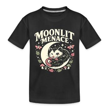 Menace au clair de lune - T-shirt bio Premium Enfant - noir - Devant