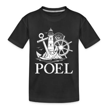 Poel Souvenier ÎLE POEL MER BALTIQUE Rétro Drôle - T-shirt bio Premium Enfant - noir - Devant