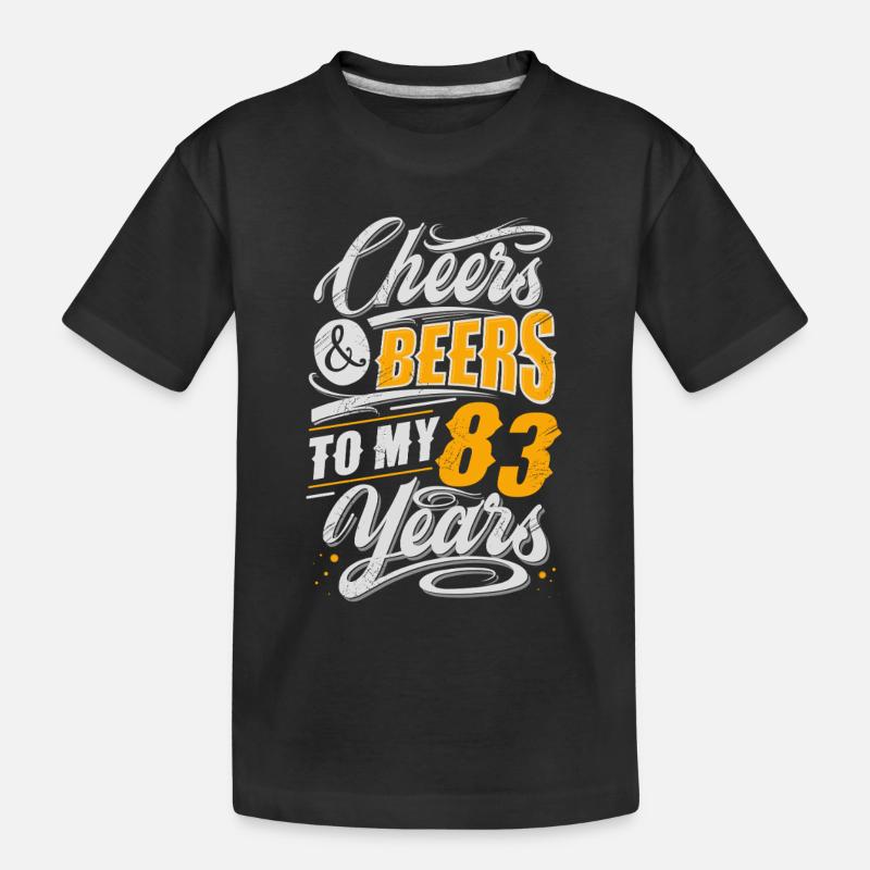 83. Geburtstag - Kinder Premium Bio T-Shirt - Schwarz
