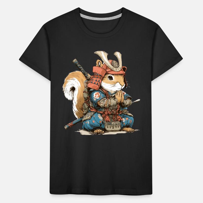 Squirrel Samurai Armor Kids' Premium Organic T-Shirt