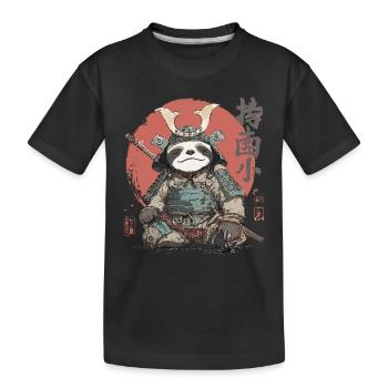 Armure samouraï paresseuse - T-shirt bio Premium Enfant - noir - Devant
