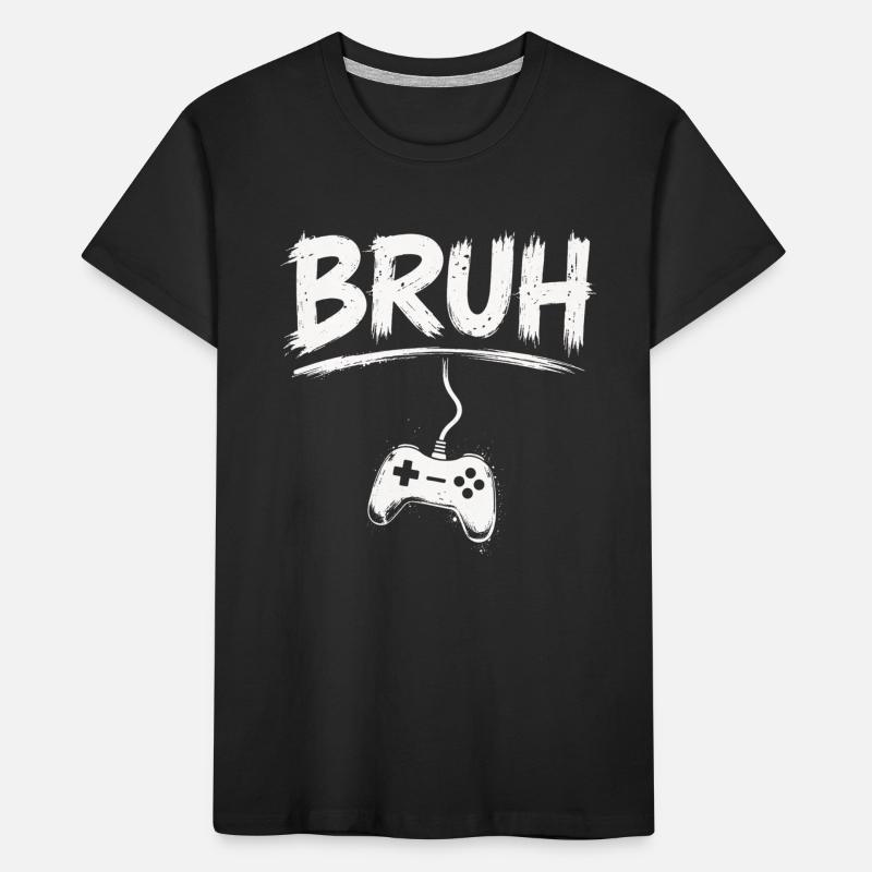 BRUH Gaming Controller Splash Kinder Premium Bio T-Shirt