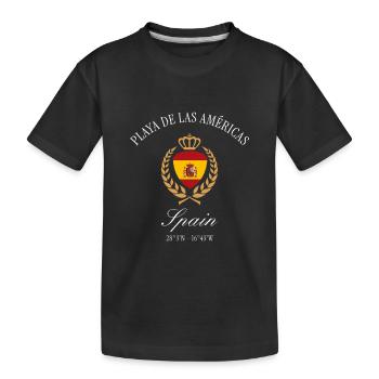 Playa de las Américas Teneriffa – Reise Souvenir - Kinder Premium Bio T-Shirt - Schwarz - Vorne