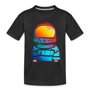 Astronaut Dream Gift for Kids - Kids' Premium Organic T-Shirt - black - Front
