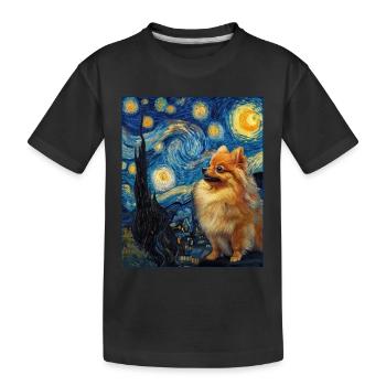 Zwergspitz Spitz Pomeranian - T-shirt bio Premium Enfant - noir - Devant