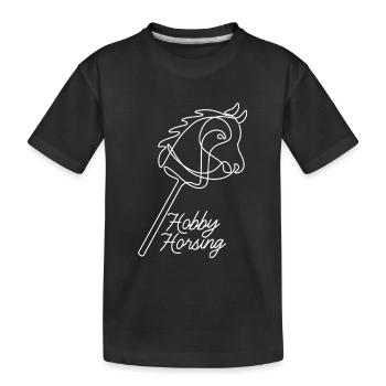 Montage amateur | Équitation | Sports | Don - T-shirt bio Premium Enfant - noir - Devant
