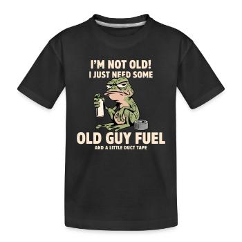 T du ruban adhésif de carburant Frog - T-shirt bio Premium Enfant - noir - Devant