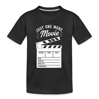Just one more Movie Filmklappe für Cineasten - Kinder Premium Bio T-Shirt - Schwarz - Vorne