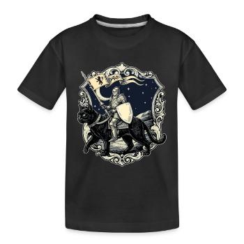 Renaissance du Chevalier Médiéval Chat de la Foire Rénaisque - T-shirt bio Premium Enfant - noir - Devant