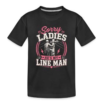 Ehefrau Von Einem Strom Profi Leitung - Kinder Premium Bio T-Shirt - Schwarz - Vorne