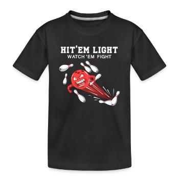 Hitem All Watchem Fight Bowling Strike League - T-shirt bio Premium Enfant - noir - Devant