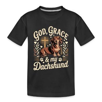 God Grace Teckel - T-shirt bio Premium Enfant - noir - Devant