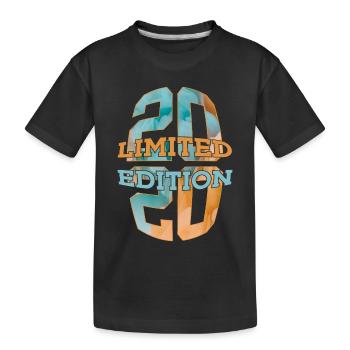 ÉDITION LIMITÉE 2020 6 ANS 6E ANNIVERSAIRE - T-shirt bio Premium Enfant - noir - Devant