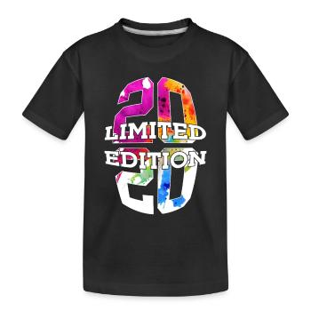 ÉDITION LIMITÉE 2020 6 ANS 6E ANNIVERSAIRE - T-shirt bio Premium Enfant - noir - Devant