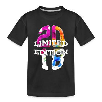 LIMITED EDITION 2018 8 JAHRE 8. GEBURTSTAG - Kinder Premium Bio T-Shirt - Schwarz - Vorne