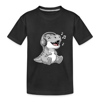 T Rex Music - T-shirt bio Premium Enfant - noir - Devant