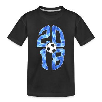 8 ANS DE NAISSANCE 2018 FOOTBALL 8E ANNIVERSAIRE - T-shirt bio Premium Enfant - noir - Devant