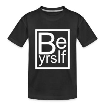 Be Yourself - Kinder Premium Bio T-Shirt - Schwarz - Vorne