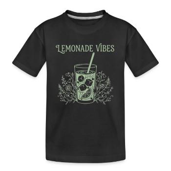 Limonade Spruch Sommer - Kinder Premium Bio T-Shirt - Schwarz - Vorne