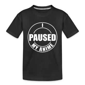 Anime en pause - T-shirt bio Premium Enfant - noir - Devant