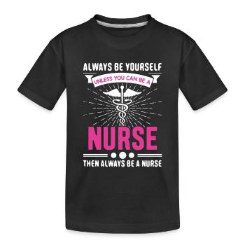 infirmier - T-shirt bio Premium Enfant - noir - Devant
