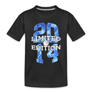 LIMITED EDITION 2014 BASKETBALL 12. GEBURTSTAG - Kinder Premium Bio T-Shirt - Schwarz - Vorne