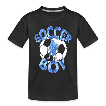 FUßBALL, GARÇON DE FOOTBALL - T-shirt bio Premium Enfant - noir - Devant