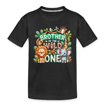 Frère du Sauvage - T-shirt bio Premium Enfant - noir - Devant