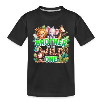 Bruder des Wilden - Kinder Premium Bio T-Shirt - Schwarz - Vorne