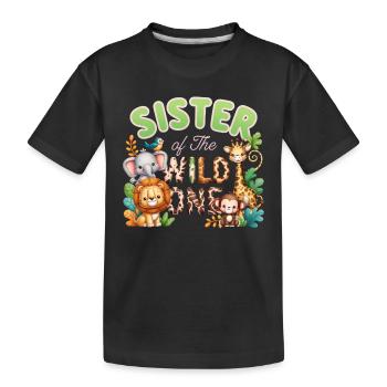 Sœur des Sauvages - T-shirt bio Premium Enfant - noir - Devant