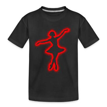 Balletttänzerin Ballerina Mädchen Ballett Tänzerin - Kinder Premium Bio T-Shirt - Schwarz - Vorne