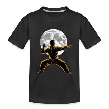 Tai Chi Zen Meditation – Chi Qigong Training - Kinder Premium Bio T-Shirt - Schwarz - Vorne