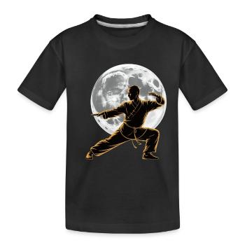 Tai Chi Zen Meditation – Chi Qigong Training - Kids' Premium Organic T-Shirt - black - Front