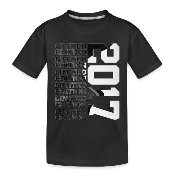 9 YEARS OLD LIMITED EDITION 2017 9TH BIRTHDAY - Kids' Premium Organic T-Shirt - black - Front