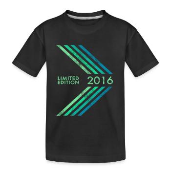 Édition limitée 2016 anniversaires garçons et filles - T-shirt bio Premium Enfant - noir - Devant